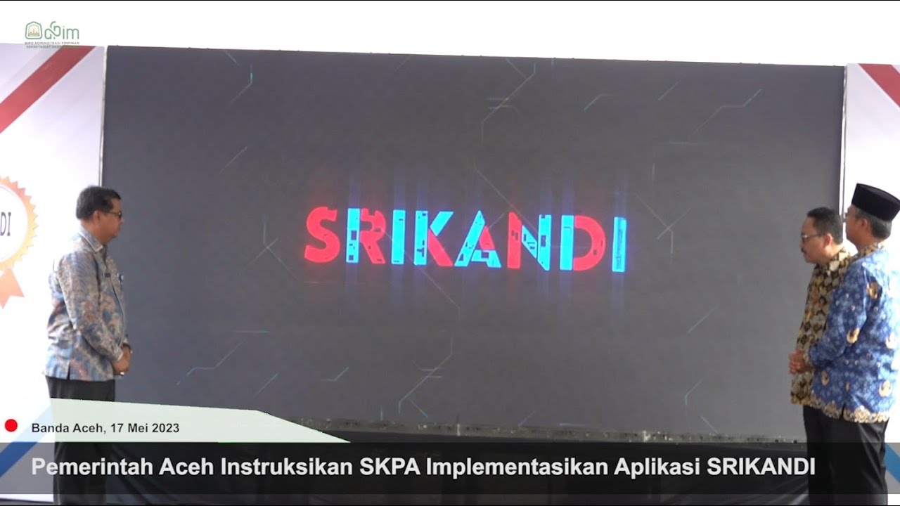 Pemerintah Aceh Instruksikan SKPA Implementasikan Aplikasi SRIKANDI