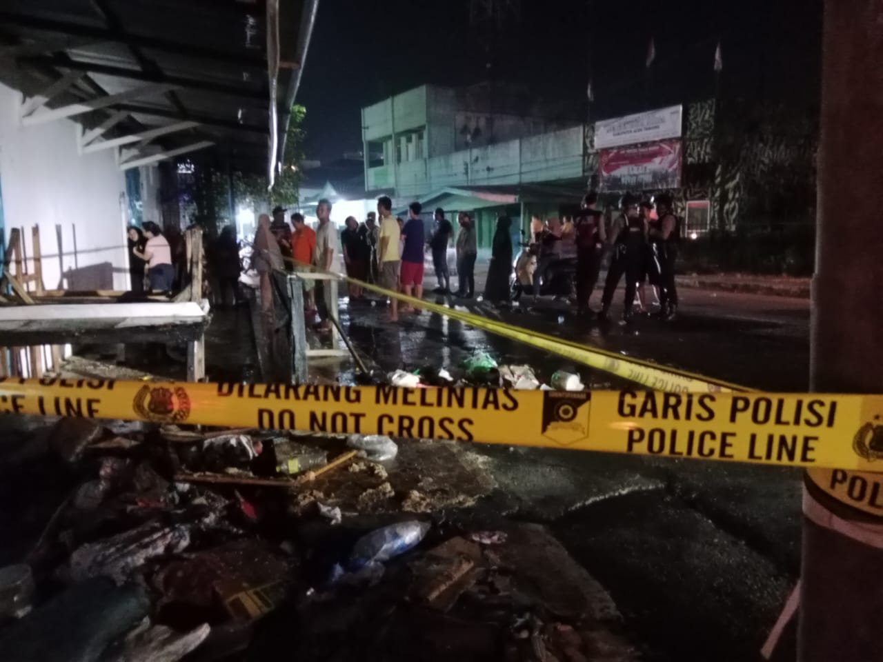 Ruko Pedagang Bakmi di Aceh Tamiang Terbakar