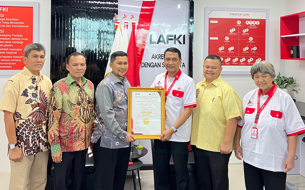 RSUD H Sahudin Kutacane Terima Sertifikat Akreditasi Paripurna dari LAFKI