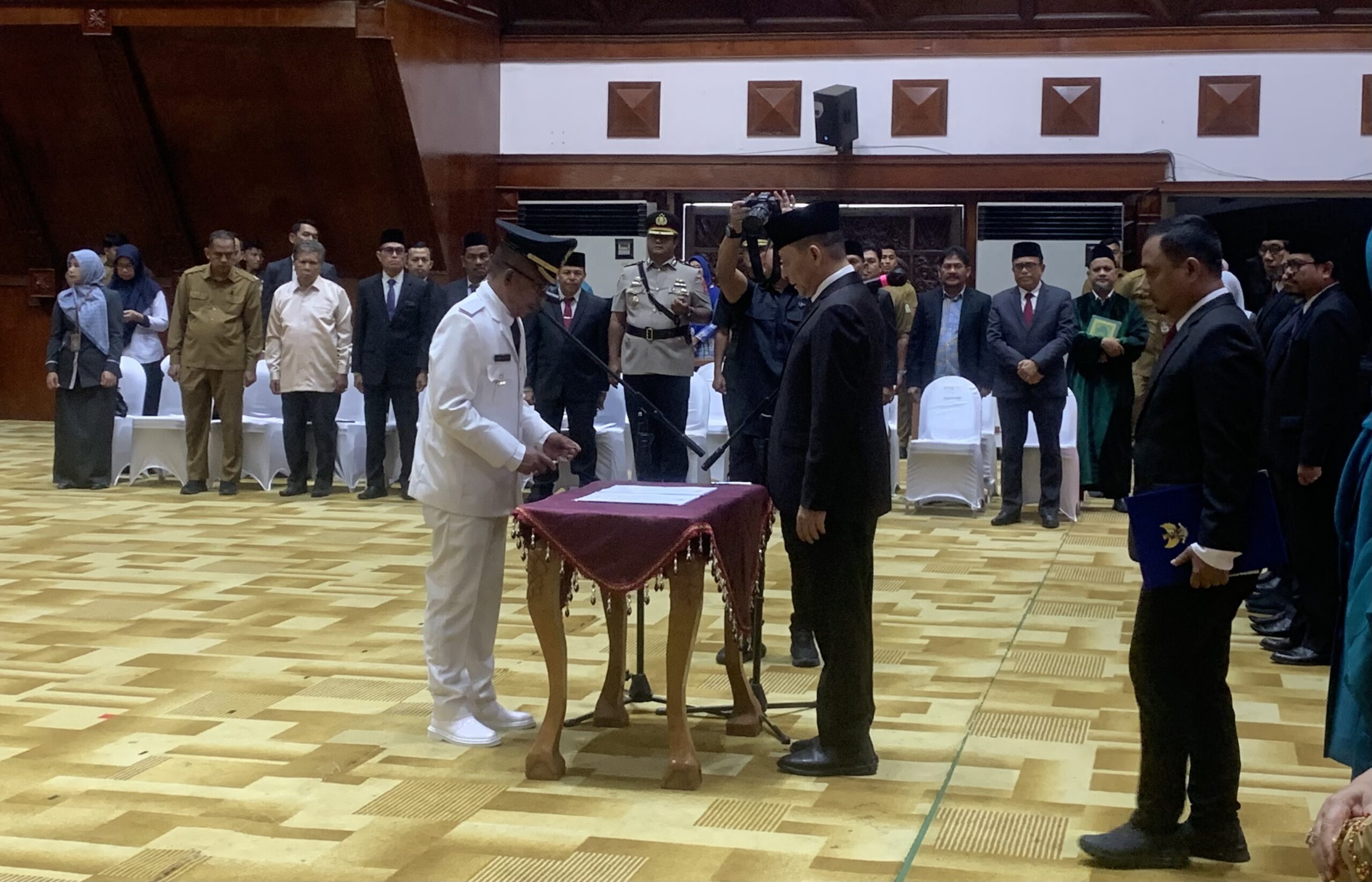 Achmad Marzuki Lantik Jailani Jadi Pj Bupati Pidie Jaya