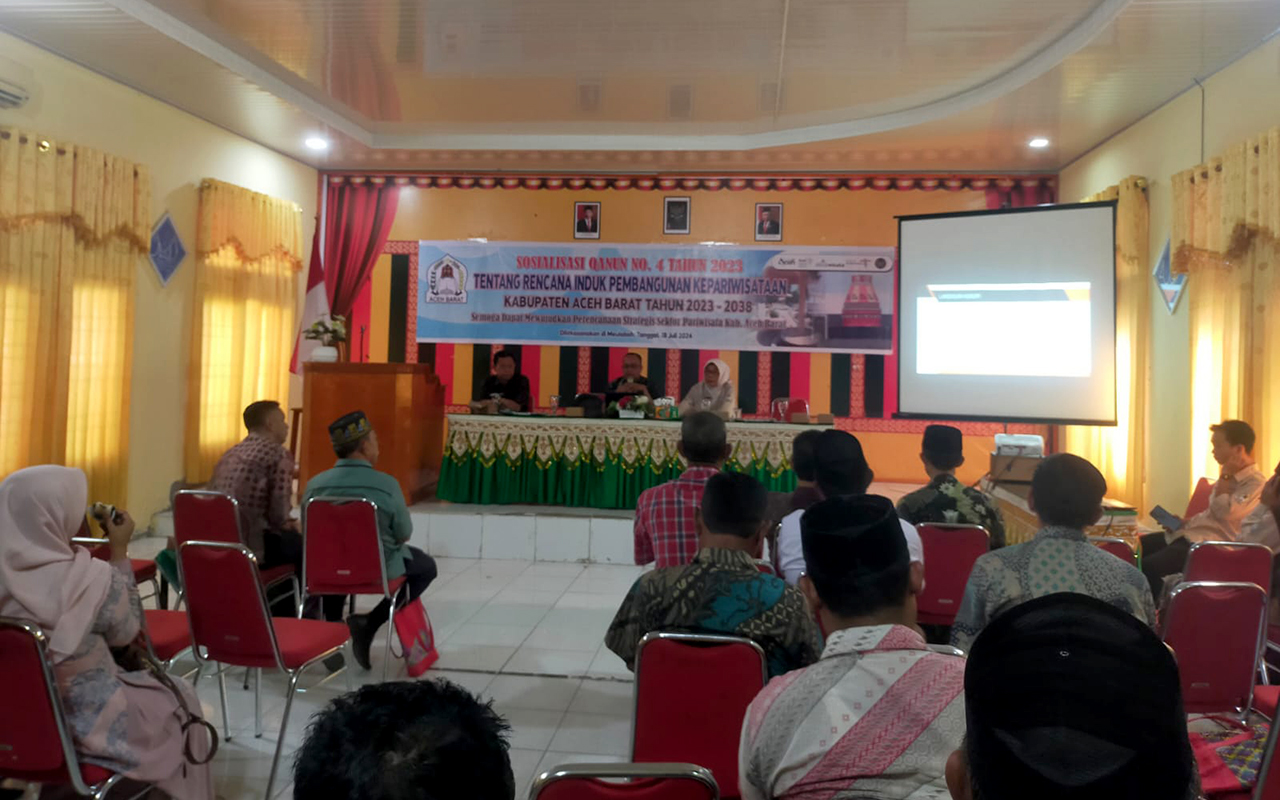Optimalkan Potensi Wisata, Dispora Aceh Barat Sosialisasikan Qanun Kepariwisataan